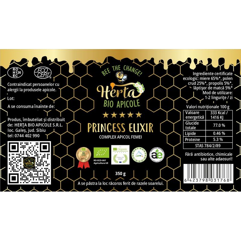Market - Bacanie - Produse bio - Princess Elixir350g - Infinity.ro