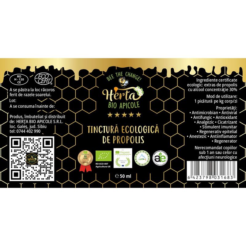Market - Bacanie - Produse bio - Tinctura propolis - Infinity.ro