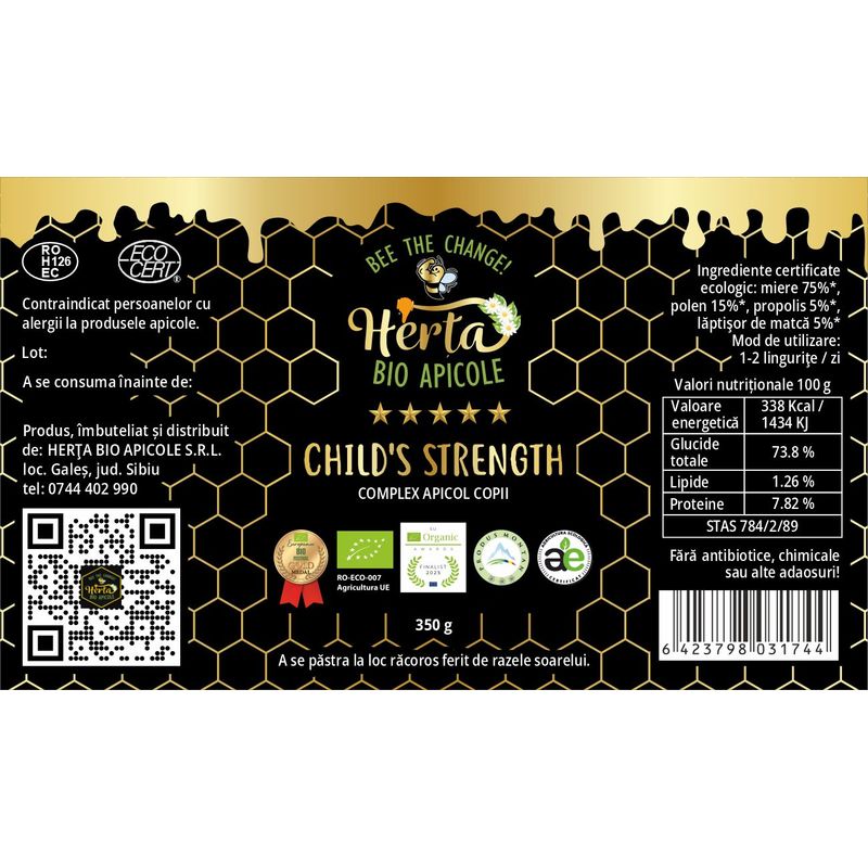 Market - Bacanie - Produse bio - Child's Strenght350g - Infinity.ro