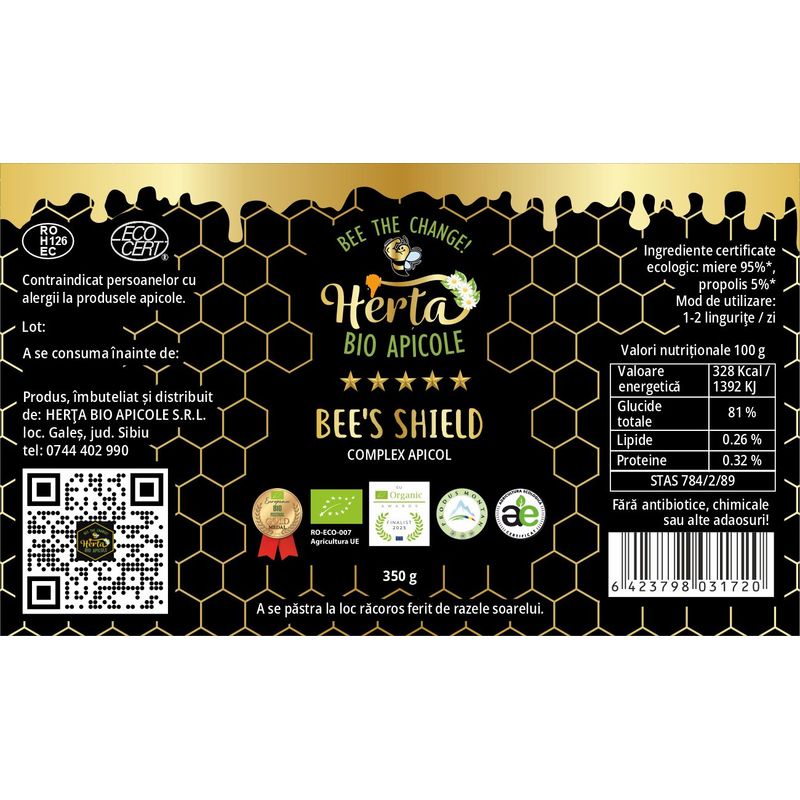 Market - Bacanie - Produse bio - Bee's Shield 350g - Infinity.ro