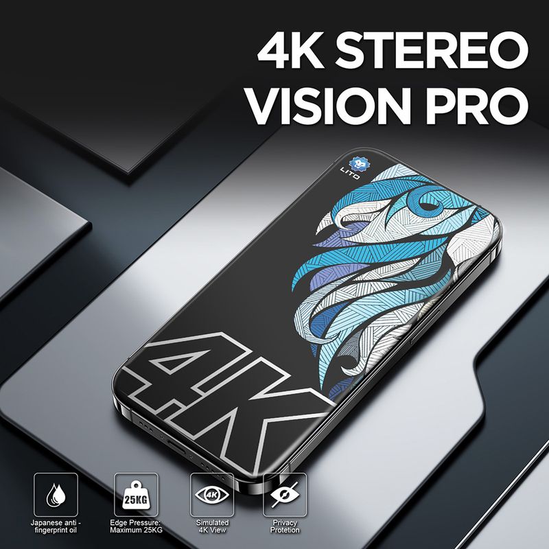 Laptop, Telefoane si Tablete - Telefoane mobile si accesorii - Accesorii Telefoane - Folii protectie telefoane - Folie pentru iPhone 17 / iPhone 16 Pro - Lito D+ Max 4K Privacy - Black - Infinity.ro