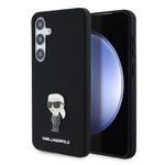 Laptop, Telefoane si Tablete - Telefoane mobile si accesorii - Accesorii Telefoane - Huse telefoane - Husa pentru Samsung Galaxy S24 Plus - Karl Lagerfeld Silicone (KLHCS24MSMHKNPK) - Ikonik Metal Pin - Infinity.ro