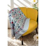 Fashion, accesorii si bijuterii - Femei - Accesorii femei - Esarfe si fulare femei - Fular dama de lux brodat colorat gri - Infinity.ro