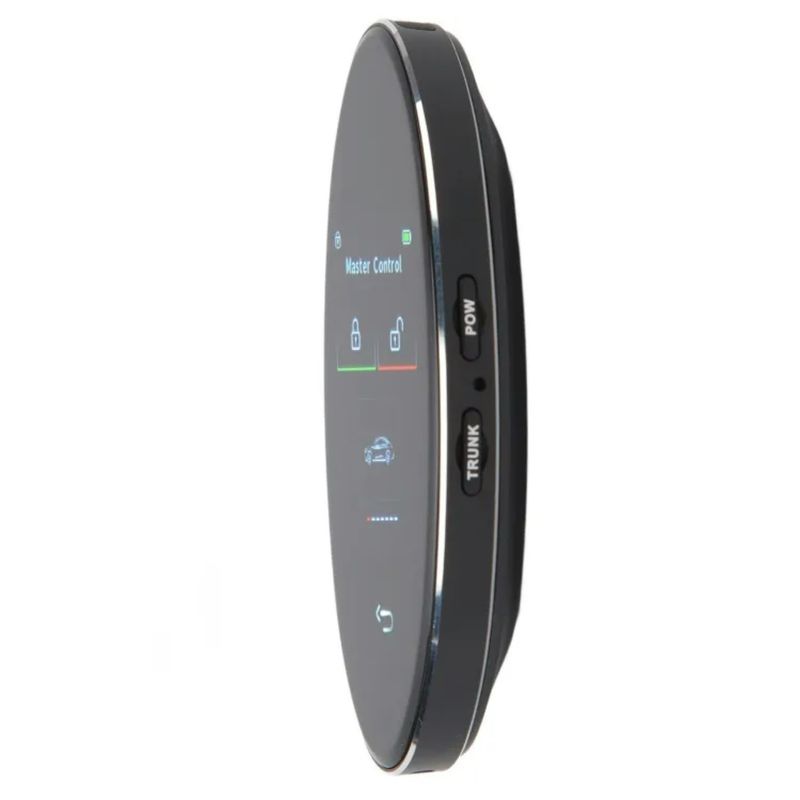 Auto si Moto - Electronice auto - Accesorii electronice auto - Cheie Auto Smart cu Display CerCip 818 Negru, Activare Keyless Entry, 4 butoane, LCD cu touchscreen, Smart Car Key - Infinity.ro