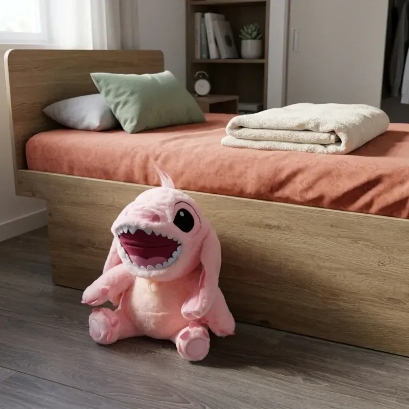 Jucarii, Copii si Bebe - Jucarii si jocuri - Jucarii de plus - Jucarie din plus Stitch Catoons adorabila, pentru copii peste 3 ani, dimensiune 45cm, culoare Roz ABYZ - Infinity.ro