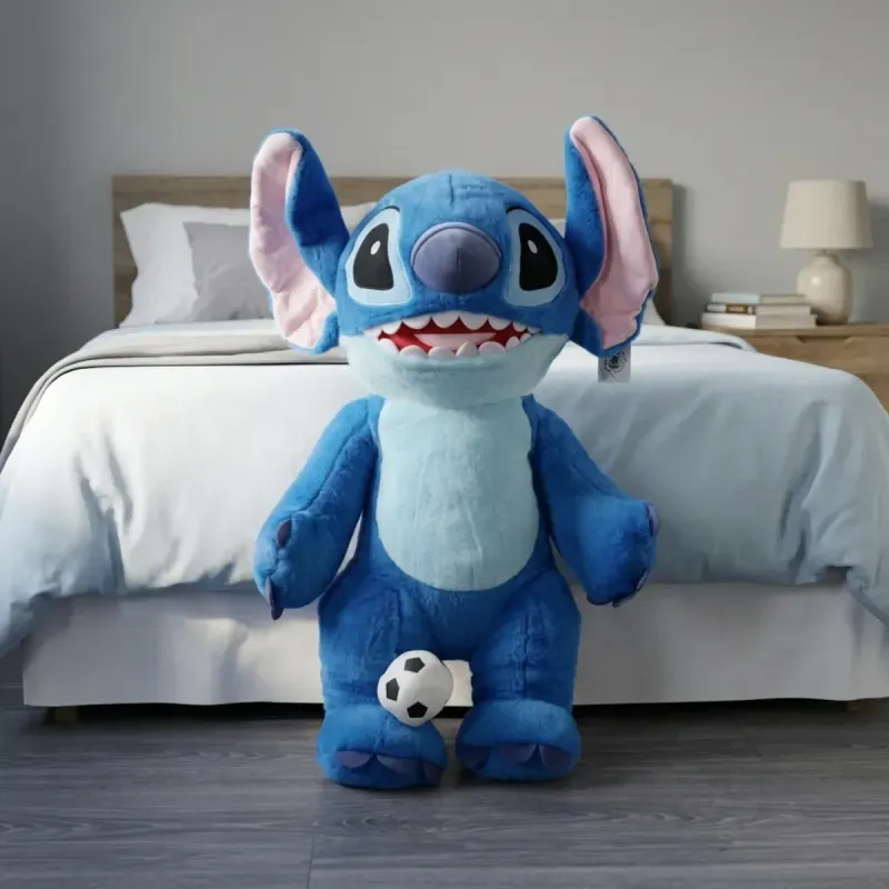 Jucarii, Copii si Bebe - Jucarii si jocuri - Jucarii de plus - Jucarie din plus Stitch Catoons adorabila, pentru copii peste 3 ani, dimensiune 70cm, culoare Albastru ABYZ - Infinity.ro