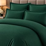 Casa si Gradina - Textile si covoare - Lenjerii de pat - Seturi de lenjerie - Lenjerie de pat Damasc Premium Uni, 6 piese, 2 persoane, Culoare Verde - Infinity.ro