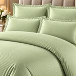 Casa si Gradina - Textile si covoare - Lenjerii de pat - Seturi de lenjerie - Lenjerie de pat Damasc Premium Uni, 6 piese, 2 persoane, Culoare Verde fistic - Infinity.ro