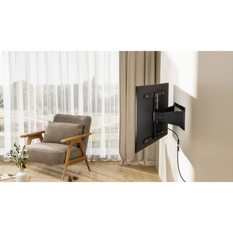 TV, Audio-Video si Foto - Accesorii TV si audio - Suporturi TV - Suport TV GoGEN Slim XL , 43"-90" (109 - 229 cm), 50 kg, inclinare verticala si rotire laterala, negru - Infinity.ro