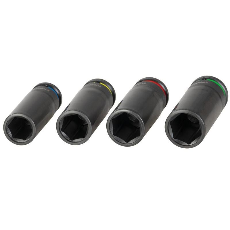 Casa si Gradina - Constructii - Scule de mana si unelte - Chei si truse chei - Set 4 chei tubulare, otel CrV, 17/19/21/22 mm, codificate pe culori, rezistente pentru atelier si auto - Infinity.ro