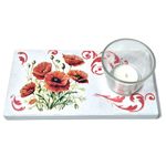 Casa si Gradina - Decoratiuni - Aromaterapie si lumanari - Suporturi lumanari - Suport lumanare din lemn - model maci - 085237 - Infinity.ro