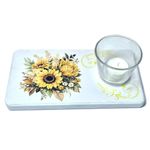 Casa si Gradina - Decoratiuni - Aromaterapie si lumanari - Suporturi lumanari - Suport lumanare din lemn - floarea soarelui - 085237 - Infinity.ro