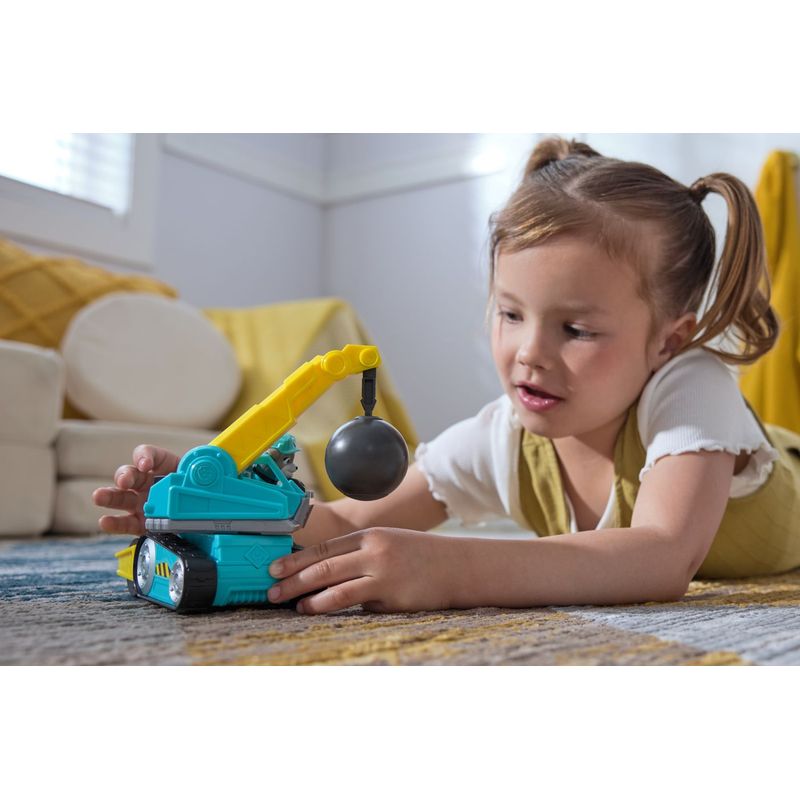 Jucarii, Copii si Bebe - Jucarii si jocuri - Vehicule si jucarii cu telecomanda - Utilaje constructie de jucarie - Patrula Catelusilor Rubble si echipa vehicul cu bila de demolare - Infinity.ro