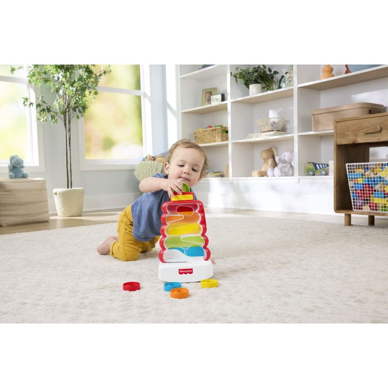 Jucarii, Copii si Bebe - Jucarii si jocuri - Jucarii bebelusi - Jucarii interactive bebelusi - Fisher Price Jucarie de dezvoltare turn cu discuri colorate - Infinity.ro