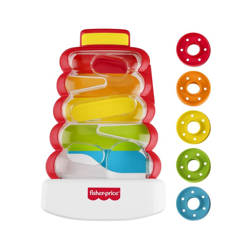 Jucarii, Copii si Bebe - Jucarii si jocuri - Jucarii bebelusi - Jucarii interactive bebelusi - Fisher Price Jucarie de dezvoltare turn cu discuri colorate - Infinity.ro