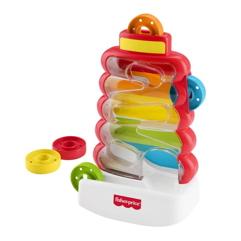 Jucarii, Copii si Bebe - Jucarii si jocuri - Jucarii bebelusi - Jucarii interactive bebelusi - Fisher Price Jucarie de dezvoltare turn cu discuri colorate - Infinity.ro