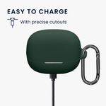 TV, Audio-Video si Foto - Portabile audio - Casti audio - Husa casti Kwmobile pentru Xiaomi Buds 5 Pro, protectie la zgarieturi, Silicon, verde - Infinity.ro