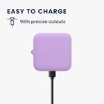 TV, Audio-Video si Foto - Portabile audio - Casti audio - Husa casti Kwmobile pentru Timekettle W4 Pro, protectie la zgarieturi, Silicon, mov - Infinity.ro