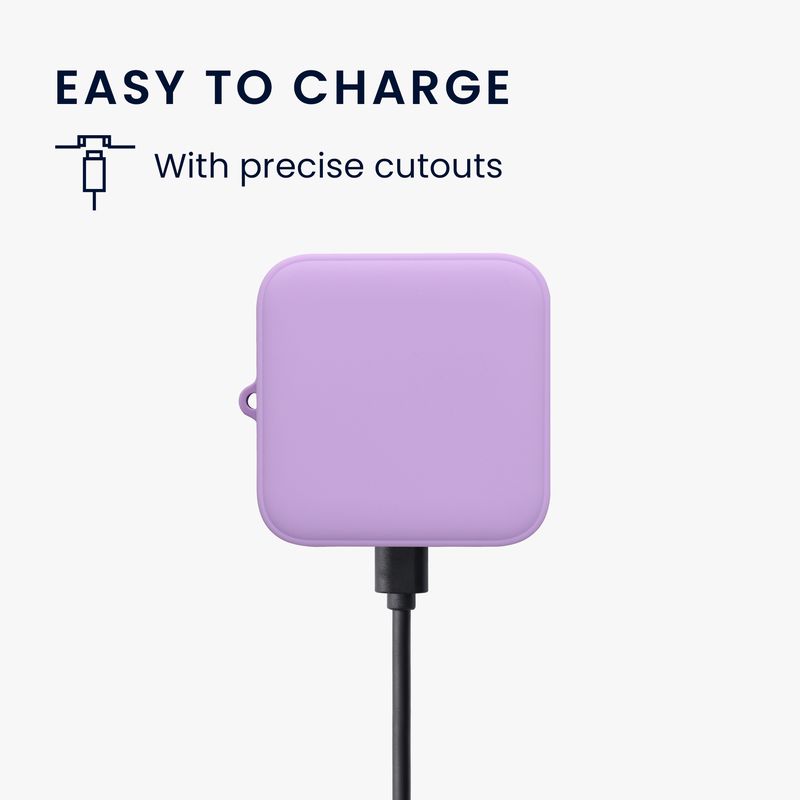 TV, Audio-Video si Foto - Portabile audio - Casti audio - Husa casti Kwmobile pentru Timekettle W4 Pro, protectie la zgarieturi, Silicon, mov - Infinity.ro