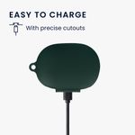 TV, Audio-Video si Foto - Portabile audio - Casti audio - Husa casti Kwmobile pentru Bose QuietComfort Earbuds, protectie la zgarieturi, Silicon, verde - Infinity.ro