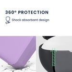 TV, Audio-Video si Foto - Portabile audio - Casti audio - Husa casti Kwmobile pentru Timekettle W4 Pro, protectie la zgarieturi, Silicon, mov - Infinity.ro