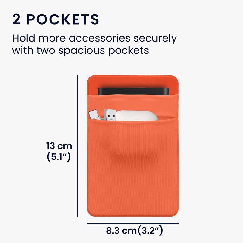 PC, gaming si accesorii - Periferice PC - Accesorii hard disk-uri externe - Husa SSD/HDD Kwmobile pentru SanDisk Portable SSD, Samsung T7 si Crucial X8, elastan, portocaliu - Infinity.ro