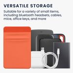 PC, gaming si accesorii - Periferice PC - Accesorii hard disk-uri externe - Husa SSD/HDD Kwmobile pentru SanDisk Portable SSD, Samsung T7 si Crucial X8, elastan, portocaliu - Infinity.ro