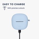 TV, Audio-Video si Foto - Portabile audio - Casti audio - Husa casti Kwmobile pentru Xiaomi Redmi Buds 8 Lite, protectie la zgarieturi, Silicon, albastru - Infinity.ro