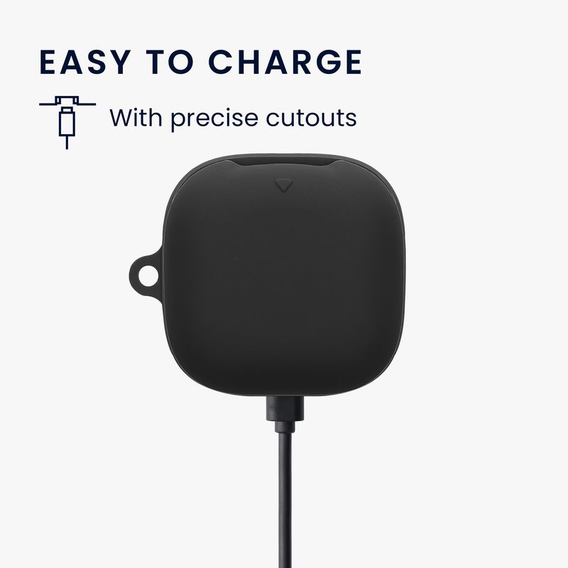 TV, Audio-Video si Foto - Portabile audio - Casti audio - Husa casti Kwmobile pentru Anker Soundcore Liberty Buds, protectie la zgarieturi, Silicon, negru - Infinity.ro