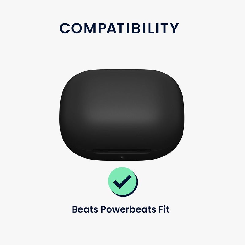 TV, Audio-Video si Foto - Portabile audio - Casti audio - Husa casti Kwmobile pentru Beats Powerbeats Fit, protectie la zgarieturi, Silicon, portocaliu - Infinity.ro