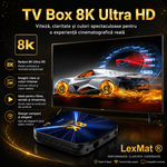TV, Audio-Video si Foto - Portabile audio - Media Playere - TV Box, LexMat, Android 14, 8K, 4K HD, WiFi 6, Telecomanda Bluetooth, HDMI, Streaming, negru - Infinity.ro