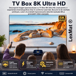 TV, Audio-Video si Foto - Portabile audio - Media Playere - TV Box, LexMat, Android 14, 8K, 4K HD, WiFi 6, Telecomanda Bluetooth, HDMI, Streaming, negru - Infinity.ro