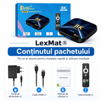 TV, Audio-Video si Foto - Portabile audio - Media Playere - TV Box, LexMat, Android 14, 8K, 4K HD, WiFi 6, Telecomanda Bluetooth, HDMI, Streaming, negru - Infinity.ro