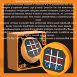 Jucarii, Copii si Bebe - Jucarii si jocuri - Jucarii & jocuri educative - Laptopuri, tablete si gadget-uri copii - Joc X si O LexMat SmartTic-Tac-Toe 4 in 1 Portocaliu, pentru 3+ ani, design compact, electronic, mod joc vs AI - Infinity.ro