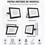 Casa si Gradina - Corpuri si surse de iluminat - Iluminat comercial si industrial - Proiectoare si lampi de lucru - Proiector LED Exterior 500W, 420 LED-uri, Alimentare 220V, IP66, Rezistent la Apa si praf - Infinity.ro