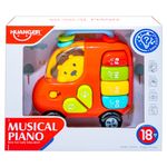 Jucarii, Copii si Bebe - Jucarii si jocuri - Jucarii bebelusi - Jucarii interactive bebelusi - Orga Muzicala Interactiva Bebelusi Masinuta Sunete, Melodii, Roti Mobile si Inele Senzoriale, 18 luni+ - Infinity.ro