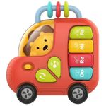 Jucarii, Copii si Bebe - Jucarii si jocuri - Jucarii bebelusi - Jucarii interactive bebelusi - Orga Muzicala Interactiva Bebelusi Masinuta Sunete, Melodii, Roti Mobile si Inele Senzoriale, 18 luni+ - Infinity.ro