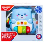 Jucarii, Copii si Bebe - Jucarii si jocuri - Jucarii bebelusi - Jucarii interactive bebelusi - Orga Muzicala Interactiva Bebelusi Ursulet, Melodii, Sunete si Inele Senzoriale, 18 luni+ - Infinity.ro