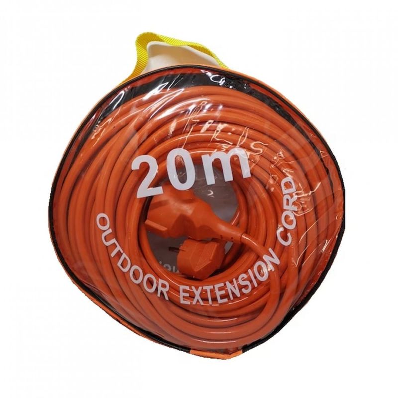 Casa si Gradina - Electrice - Accesorii electrice - Prelungitoare, triple, fise - Prelungitor electric, 20 M tip cupla + fisa, 3 x 1.5 mm, IP44, max 2000W - Infinity.ro