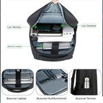 Fashion, accesorii si bijuterii - Barbati - Accesorii barbati - Genti si rucsacuri barbati - Ghiozdan Smart cu Ecran LED, Conexiune Bluetooth prin Aplicatie, Afisaj Color, Impermeabil - Infinity.ro