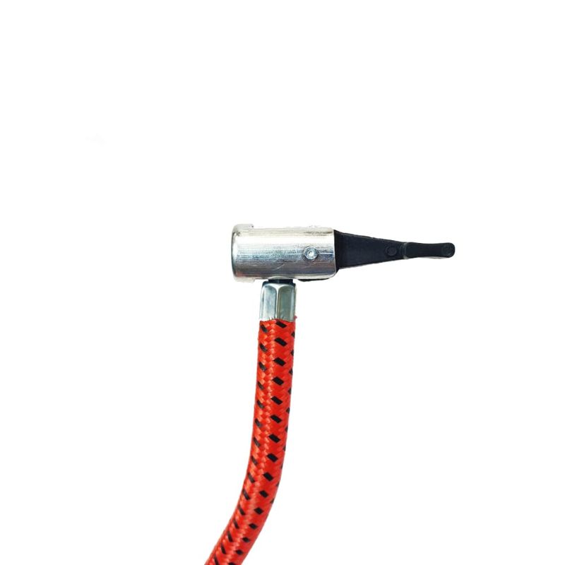 Sport si Outdoor - Ciclism - Accesorii pentru biciclete - Pompe biciclete - Pompa auto cu manometru, cilindru metal si maner din metal cu protectii de plastic, 54 x 14 x 6 cm - Infinity.ro