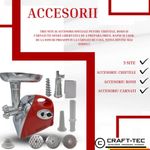Electronice si Electrocasnice - Electrocasnice bucatarie - Mixere, tocatoare & roboti de bucatarie - Masini de tocat - Masina electrica tocat carne, 3800W, 3 site, accesorii incluse - Infinity.ro
