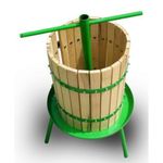 Casa si Gradina - Gradinarit si plante - Agricultura - Produse vinificatie - Teasc, presa din lemn pentru zdrobit struguri, fructe, 40 L, diametru cos 35 cm - Infinity.ro