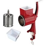 Casa si Gradina - Bucatarie si vesela - Ustensile bucatarie - Rasnite si dozatoare condimente - Rasnita manuala de macinat Nuci, Alune, Cafea, Piper, Metalica, Sistem prindere, Rosie - Infinity.ro