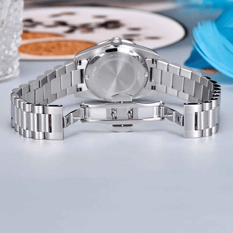 Fashion, accesorii si bijuterii - Femei - Bijuterii femei - Ceasuri femei - Ceas Dama PAGANI DESIGN PD-1776 Ice Blue, VH65, Safir, 100M, 32mm - Infinity.ro