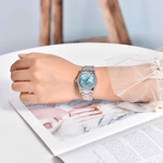 Fashion, accesorii si bijuterii - Femei - Bijuterii femei - Ceasuri femei - Ceas Dama PAGANI DESIGN PD-1776 Ice Blue, VH65, Safir, 100M, 32mm - Infinity.ro