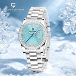 Fashion, accesorii si bijuterii - Femei - Bijuterii femei - Ceasuri femei - Ceas Dama PAGANI DESIGN PD-1776 Ice Blue, VH65, Safir, 100M, 32mm - Infinity.ro