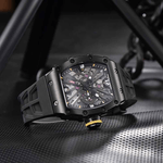 Fashion, accesorii si bijuterii - Barbati - Bijuterii barbati - Ceasuri barbati - Ceas PAGANI DESIGN PD-1738 Full Black, Quartz VH65, Safir AR, 42mm, 50M - Infinity.ro