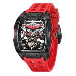 Fashion, accesorii si bijuterii - Barbati - Bijuterii barbati - Ceasuri barbati - Ceas Automatic PAGANI DESIGN PD-YS018 Black Red Skeleton, Safir AR, 42mm, 50M - Infinity.ro