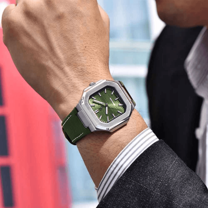 Fashion, accesorii si bijuterii - Barbati - Bijuterii barbati - Ceasuri barbati - Ceas PAGANI DESIGN PD-YS019 Green, VH31 Quartz, Safir, Bezel Ceramic, 37mm, 50M - Infinity.ro